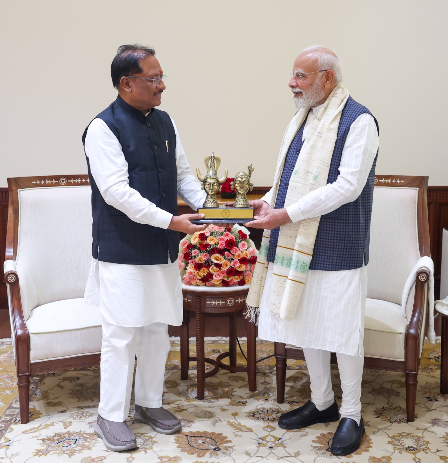 मुख्यमंत्री विष्णु देव साय ने पीएम मोदी से की मुलाकात….एक नवंबर को पीएम आयेंगे छत्तीसगढ़